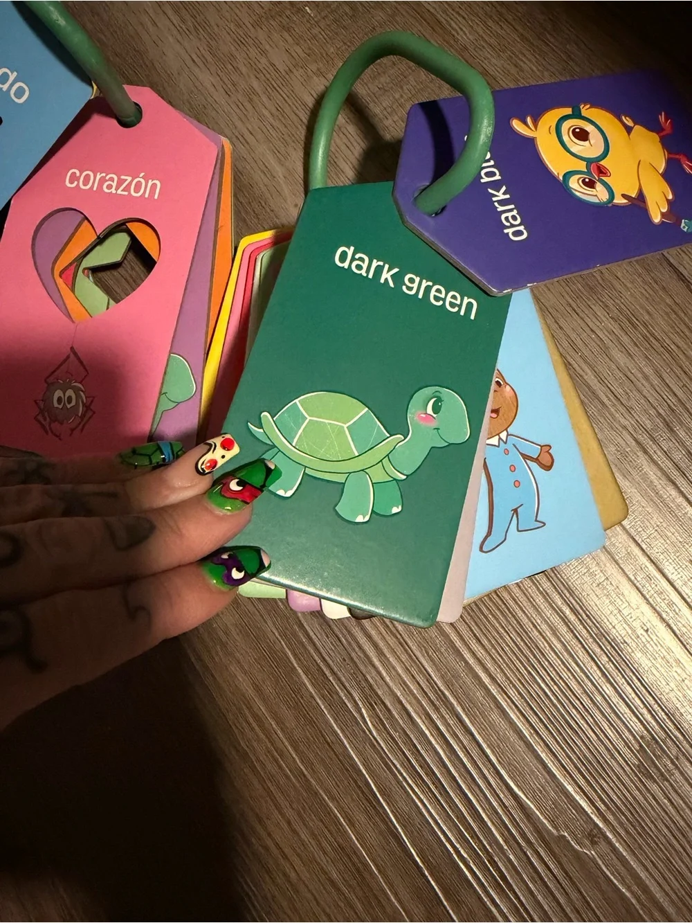 Kids Color & Shape Learning Cards - Multi-Color- like new